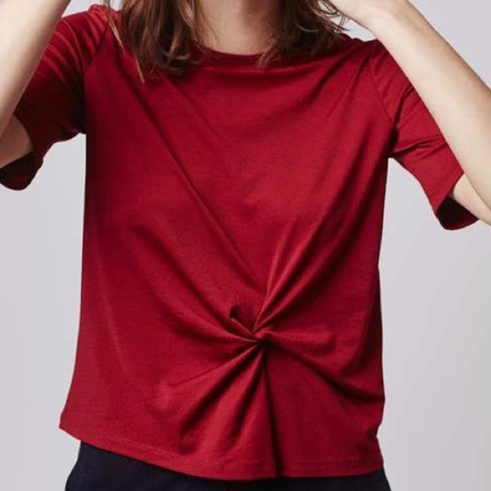 Topshop Twist Front Tee